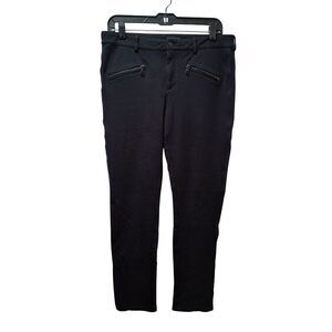 NYDJ Pants Women's 10 Black Straight Lift Tuck Stretch Trousers 32x28.5